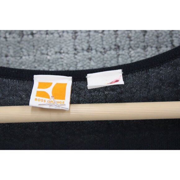 Boss Orange By Hugo Boss Dress Womens Large L Black Solid Sleeveless Designer - Picture 4 of 8